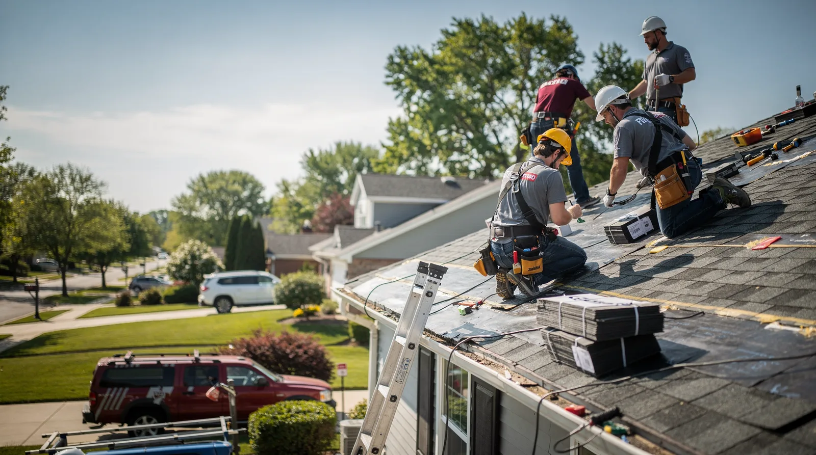 Roof Repair in Shobonier, IL around you